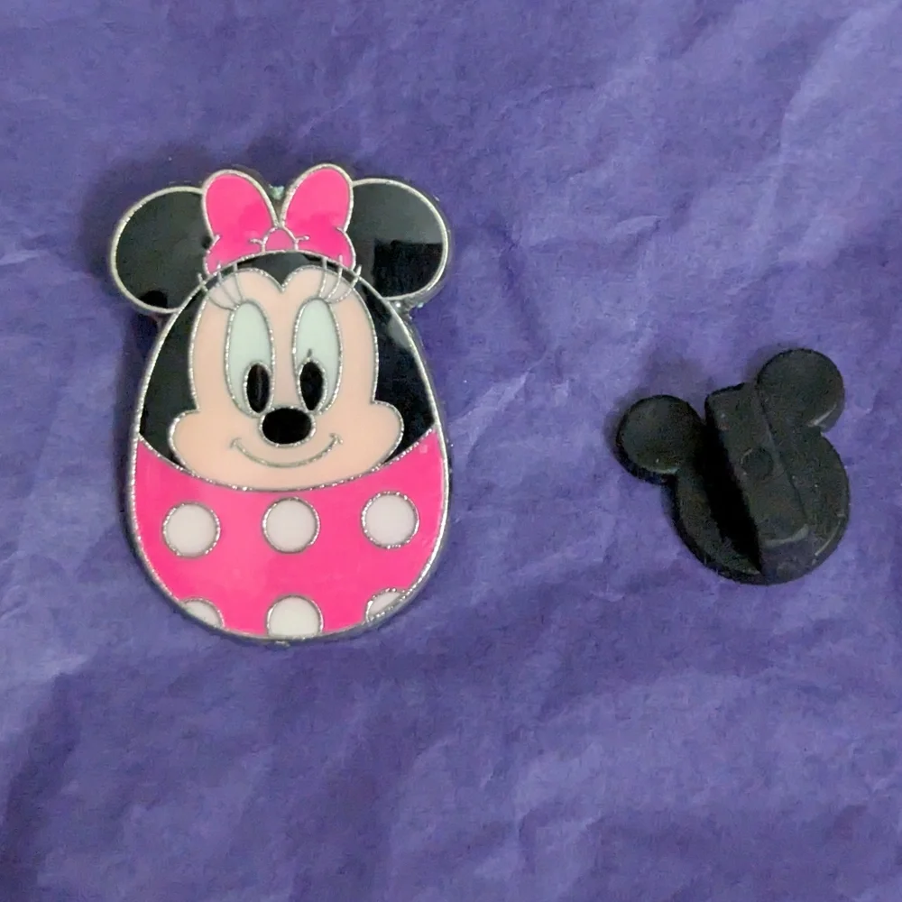 Disney Trading Pin Minnie Mouse Squishmallow Pink and Black Pin